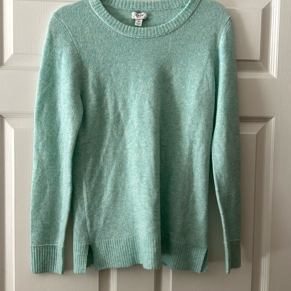 Jcrew Factory Extra Soft Mint Crewneck Sweater small